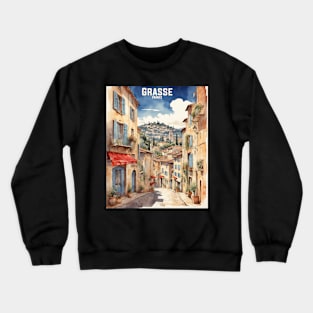 Grasse France Vintage Travel Poster Tourism Crewneck Sweatshirt